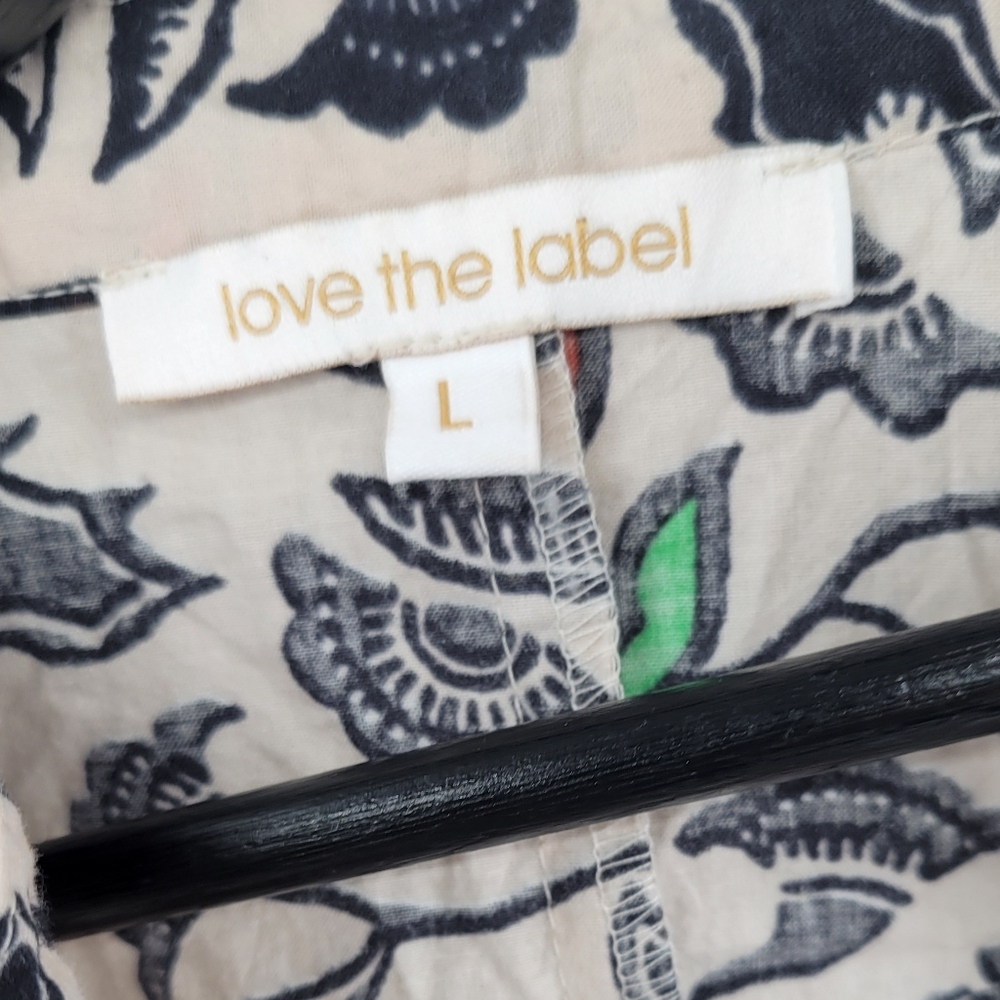 Love the Label Lola Midi Dress Willow Black Print Size Large - Picture 6 of 10